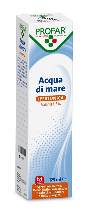 ACQUA DI MARE SPRAY IPERTONICA 3% PROFAR 125 ML - Farmacia Castello Srl
