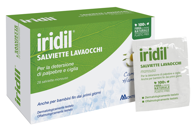 IRIDIL SALVIETTINE LAVAOCCHI 28 PEZZI - Farmacia Castello Srl