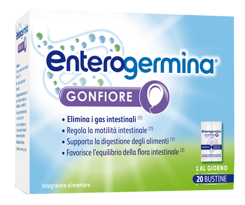 ENTEROGERMINA GONFIORE 20 BUSTINE BIPARTITE - Farmacia Castello Srl