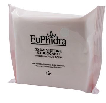 EUPHIDRA SALVIETTINE STRUCCANTI 20 PEZZI - Farmacia Castello Srl