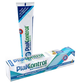 PLAKKONTROL NATURAL WHITE DENTIFRICIO 100 G - Farmacia Castello Srl