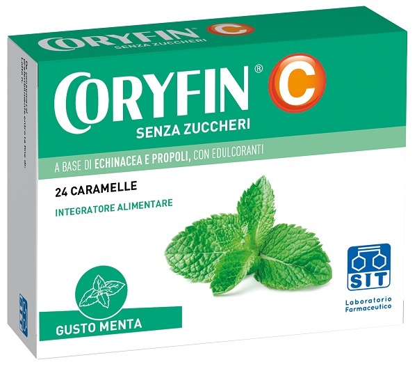 CORYFIN C SENZA ZUCCHERO MENTOLO 48 G - Farmacia Castello Srl