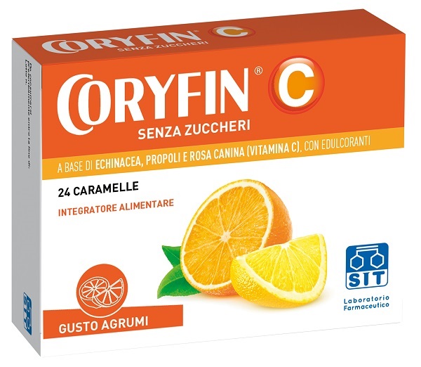 CORYFIN C SENZA ZUCCHERO AGRUMI 48 G - Farmacia Castello Srl