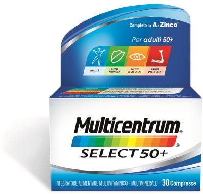 MULTICENTRUM SELECT 50+ 30 COMPRESSE - Farmacia Castello Srl