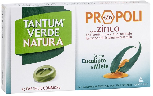 TANTUM VERDE NATURA PASTIGLIE GOMMOSE EUCALIPTO & MIELE 30 G - Farmacia Castello Srl