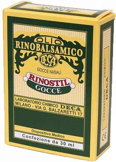 RINOSTIL GOCCE NASALI FLACONE 30ML OLIO RINOBALSAMICO PER LAPROTEZIONE DELLA MUCOSA NASALE E LA PULIZIA DELLE FOSSE NASALI - Farmacia Castello Srl