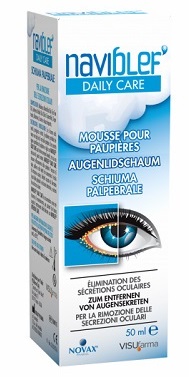 NAVIBLEF DAILY CARE SCHIUMA PER RIMOZIONE SECREZIONI OCULARI DA PALPEBRE E CIGLIA 50 ML - Farmacia Castello Srl