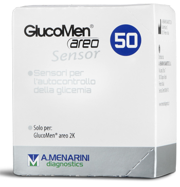 STRISCE MISURAZIONE GLICEMIA GLUCOMEN AREO SENSOR 50 PEZZI - Farmacia Castello Srl