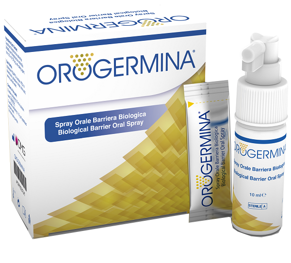 OROGERMINA SPRAY ORALE 2 FLACONI X 10 ML + 2 BUSTINE 1,15 G DI LIOFILIZZATO + 2 NEBULIZZATORI ORALI - Farmacia Castello Srl