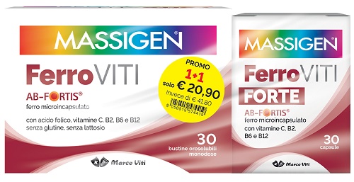 FERRO VITI 30 CAPSULE + 30 BUSTINE - Farmacia Castello Srl