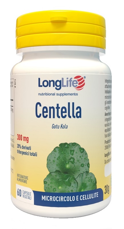 LONGLIFE CENTELLA 20% 60 CAPSULE VEGETALI SENZA GLUTINE - Farmacia Castello Srl