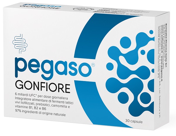 PEGASO GONFIORE 30 CAPSULE DA 100 MG SENZA GLUTINE NATURALMENTE PRIVO DI LATTOSIO - Farmacia Castello Srl