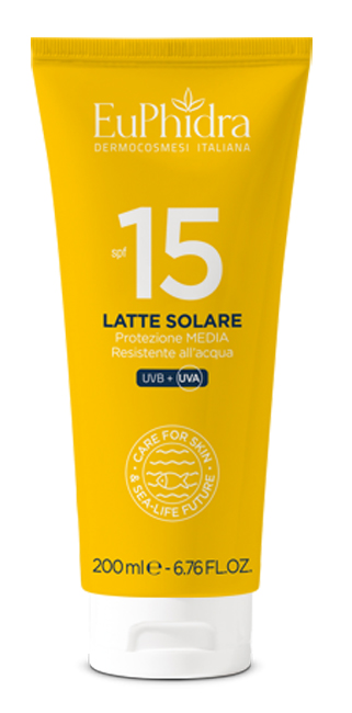 EUPHIDRA KALEIDO LATTE SOLARE SPF15 200 ML - Farmacia Castello Srl