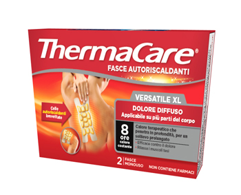 FASCIA AUTORISCALDANTE VERSATILE THERMACARE XL 2 PEZZI - Farmacia Castello Srl