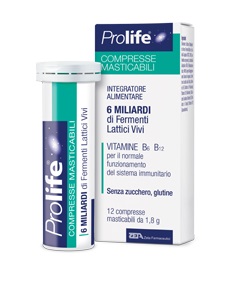 PROLIFE COMPRESSE MASTICABILI INTEGRATORE ALIMENTARE IN TUBETTO CON ASTUCCIO - Farmacia Castello Srl