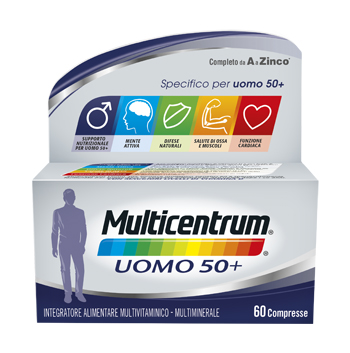 MULTICENTRUM UOMO 50+ 60 COMPRESSE - Farmacia Castello Srl