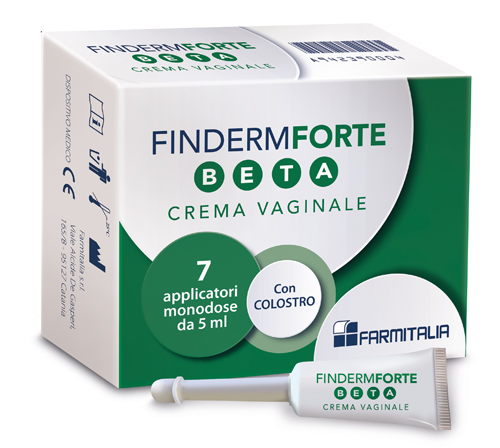 FINDERM FORTE BETA CREMA VAGINALE 7 APPLICATORI MONOUSO 5 G - Farmacia Castello Srl
