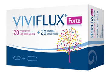 VIVIFLUX FORTE 20 COMPRESSE GASTRORESISTENTI + 20 CAPSULE LIQUID FILLER - Farmacia Castello Srl