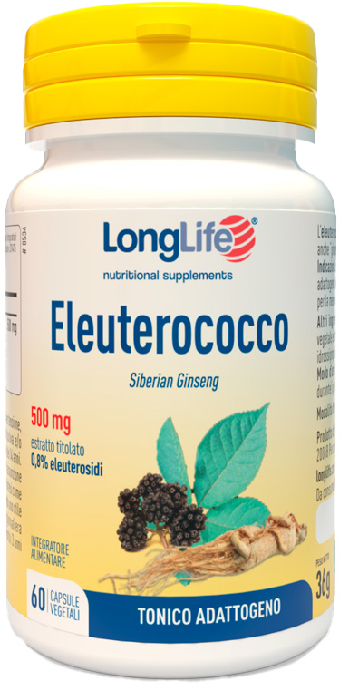 LONGLIFE ELEUTEROCOCCO 0,8% 60 CAPSULE 500MG - Farmacia Castello Srl