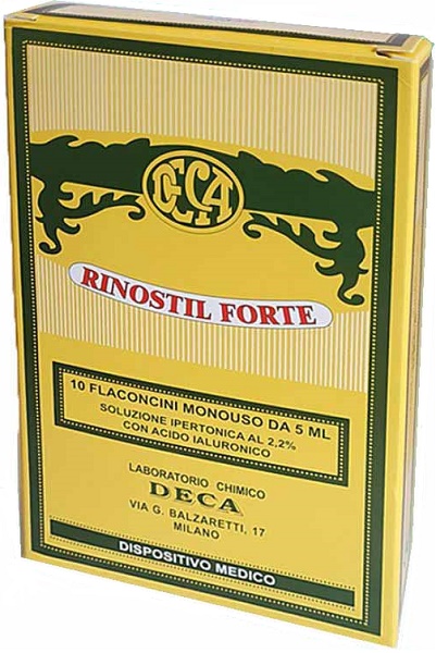 RINOSTIL FORTE SOLUZIONE IPERTONICA 10 FLACONCINI MONOUSO DA 5 ML - Farmacia Castello Srl