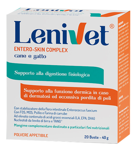 LENIVET ENTERO SKIN COMPLEX 20 BUSTE DA 2000 MG - Farmacia Castello Srl