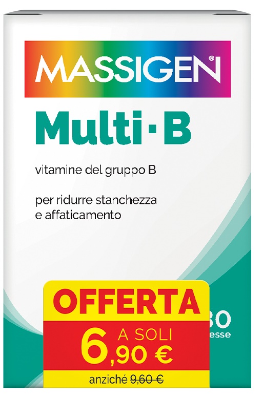 MASSIGEN MULTI-B 30 COMPRESSE RIVESTITE DA 364 MG 6,90 E - Farmacia Castello Srl