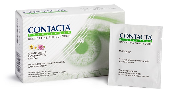 CONTACTA EYECLEANER 14 SALVIETTINE PULISCI OCCHI - Farmacia Castello Srl