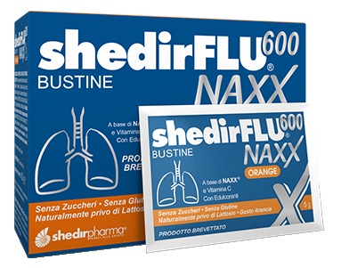 SHEDIRFLU 600 NAXX ARANCIA SENZA ZUCCHERI 20 BUSTINE - Farmacia Castello Srl