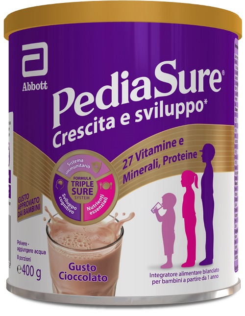 PEDIASURE CRESCITA&SVILUPPO CIOCCOLATO 400 G - Farmacia Castello Srl