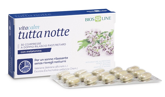VITACALM TUTTA NOTTE CON MELATONINA 30 COMPRESSE - Farmacia Castello Srl