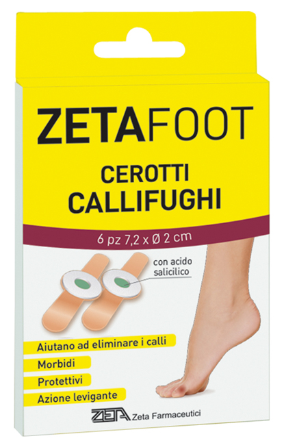 ZETAFOOT CEROTTO CALLIFUGO DISCHETTO CENTRALE 6 PEZZI - Farmacia Castello Srl