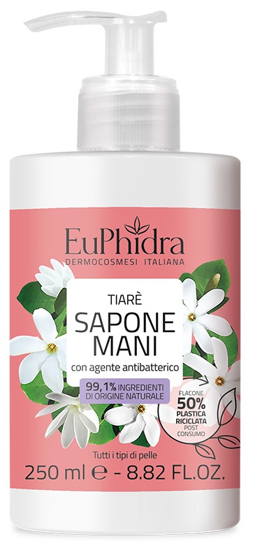 EUPHIDRA SAPONE LIQUIDO TIARE' 250 ML - Farmacia Castello Srl
