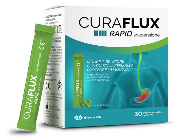 CURAFLUX RAPID SOSPENSIONE ORALE 30 BUSTINE - Farmacia Castello Srl