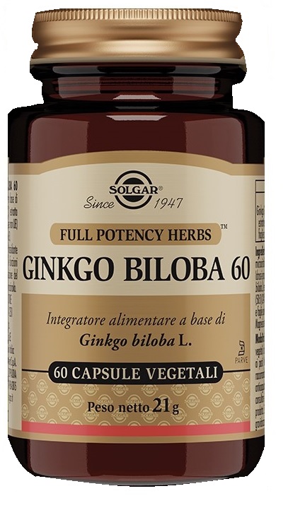 GINKGO BILOBA 60 60 CAPSULE VEGETALI - Farmacia Castello Srl