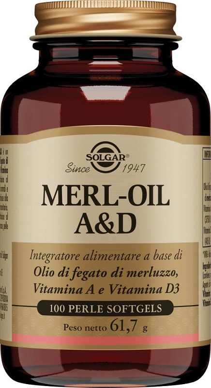 MERL OIL A&D 100 PERLE SOFTGEL - Farmacia Castello Srl