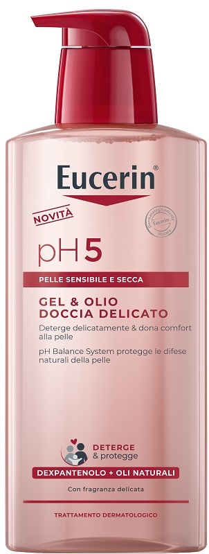 EUCERIN GEL & OLIO DOCCIA DELICATO 400 ML - Farmacia Castello Srl