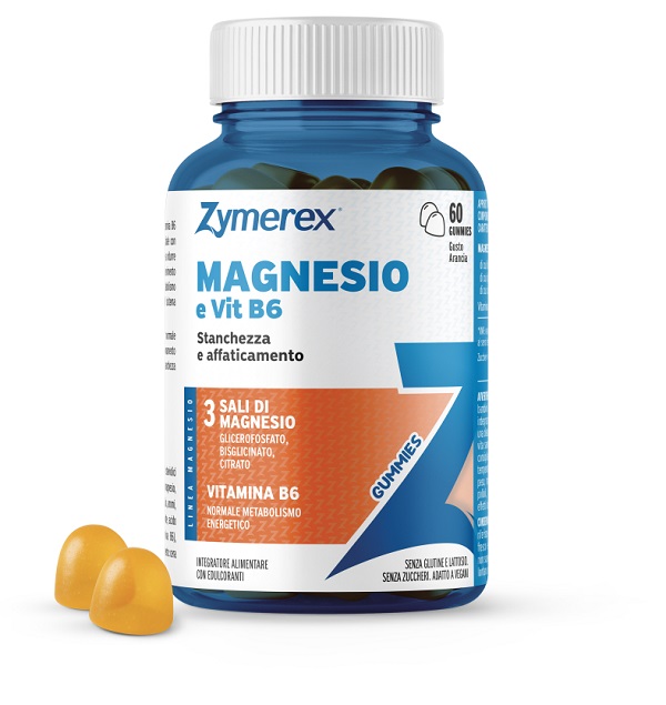 ZYMEREX MAGNESIO E VIT B6 60 GUMMIES GUSTO ARANCIA CON EDULCORANTI SENZA ZUCCHERI SENZA GLUTINE SENZA LATTOSIO - Farmacia Castello Srl