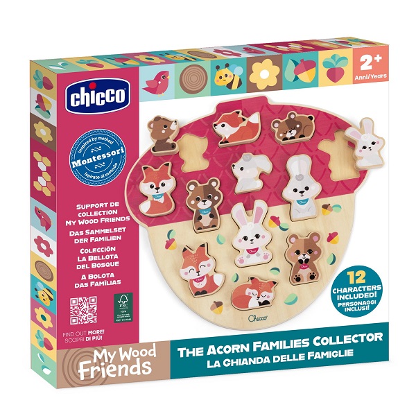CHICCO GIOCO LEGNO LA GHIANDA DELLE FAMIGLIE - Farmacia Castello Srl