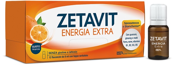 ZETAVIT ENERGIA EXTRA 12 FLACONCINI 8 ML - Farmacia Castello Srl
