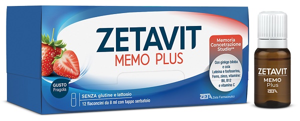 ZETAVIT MEMO PLUS 12 FLACONCINI 8 ML - Farmacia Castello Srl