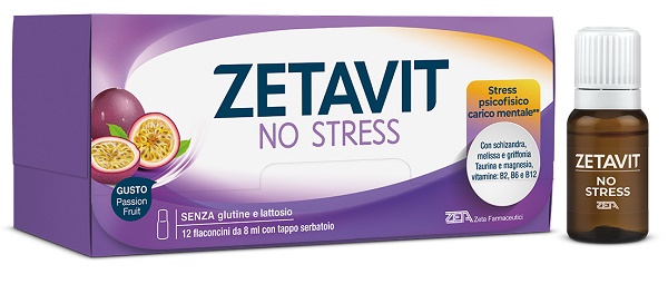 ZETAVIT NO STRESS 12 FLACONCINI  8 ML - Farmacia Castello Srl