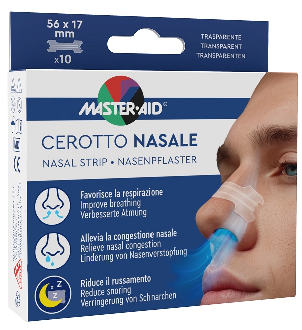 CEROTTO NASALE MASTER-AID 56X17MM 10 PEZZI - Farmacia Castello Srl