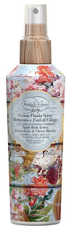 FRUIT & JUICE CREMA FLUIDA SPRAY MELOGRANO CILIEGIO 150 ML - Farmacia Castello Srl