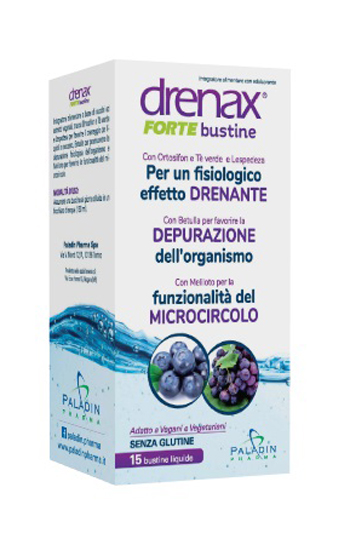 DRENAX FORTE MIRTILLO E UVA 15 BUSTINE - Farmacia Castello Srl