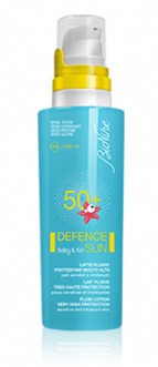 DEFENCE SUN 50+ BABY&KID LATTE FLUIDO PROTEZIONE MOLTO ALTA 125 ML - Farmacia Castello Srl