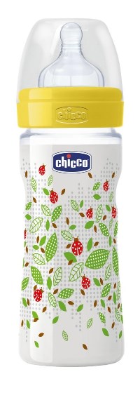 CHICCO BIBERON WELL BEING IN POLIPROPILENE UNISEX DA 250 ML MEDIUM SILICONE ITA - Farmacia Castello Srl