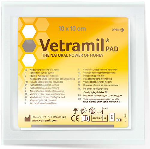 VETRAMIL PAD GARZA 10 X 10CM 5 PEZZI USO VETERINARIO - Farmacia Castello Srl