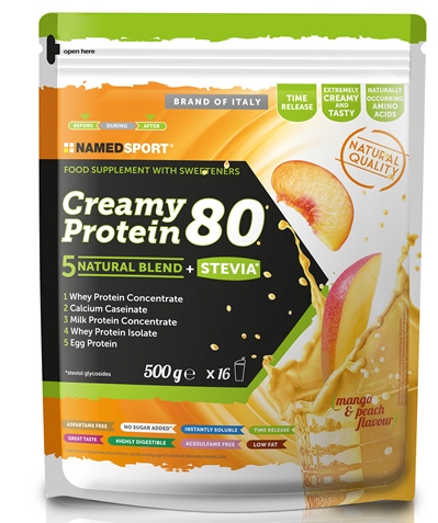 CREAMY PROTEIN MANGO PEACH 500 G - Farmacia Castello Srl