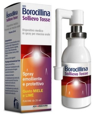 NEOBOROCILLINA SOLLIEVO TOSSE SPRAY 20 ML - Farmacia Castello Srl