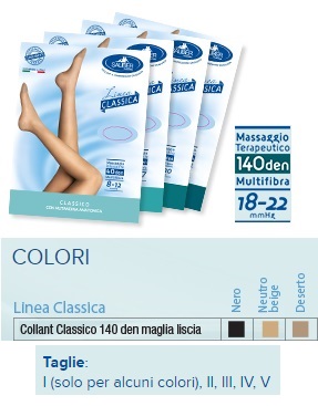 SAUBER COLLANT 140 DENARI MAGLIA LISCIA NERO 2 LINEA CLASSICA - Farmacia Castello Srl